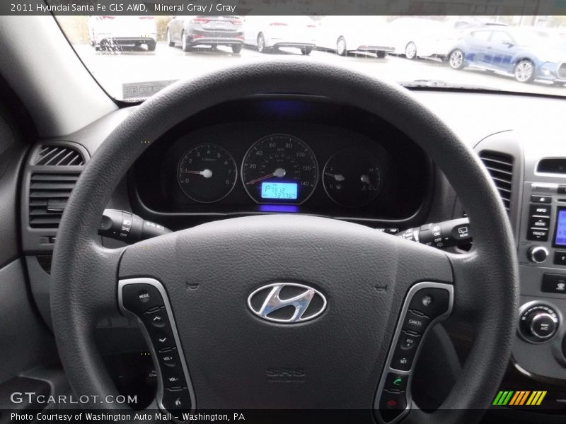 Mineral Gray / Gray 2011 Hyundai Santa Fe GLS AWD