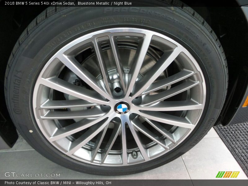 Bluestone Metallic / Night Blue 2018 BMW 5 Series 540i xDrive Sedan