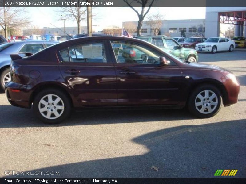 Phantom Purple Mica / Beige 2007 Mazda MAZDA3 i Sedan
