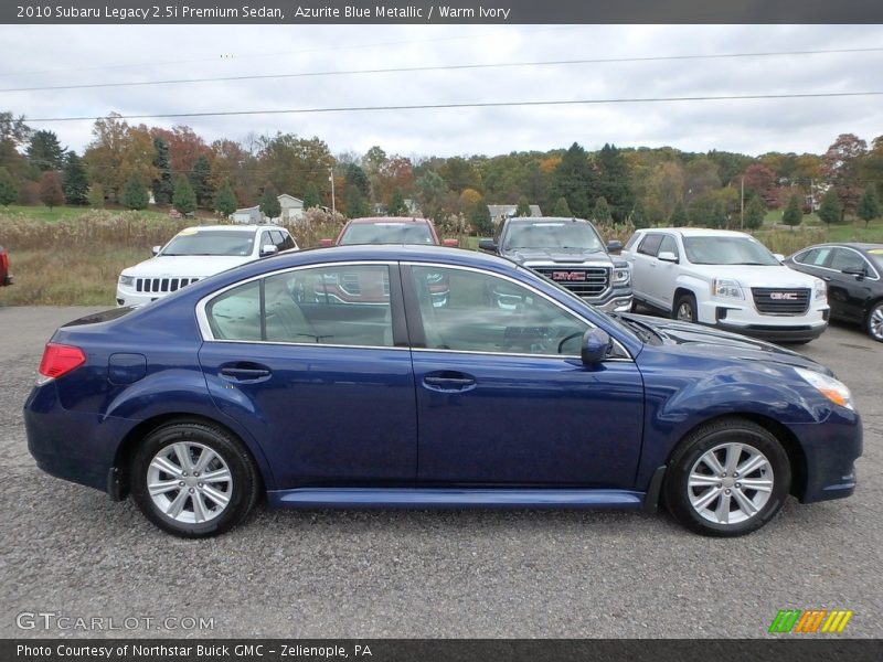 Azurite Blue Metallic / Warm Ivory 2010 Subaru Legacy 2.5i Premium Sedan