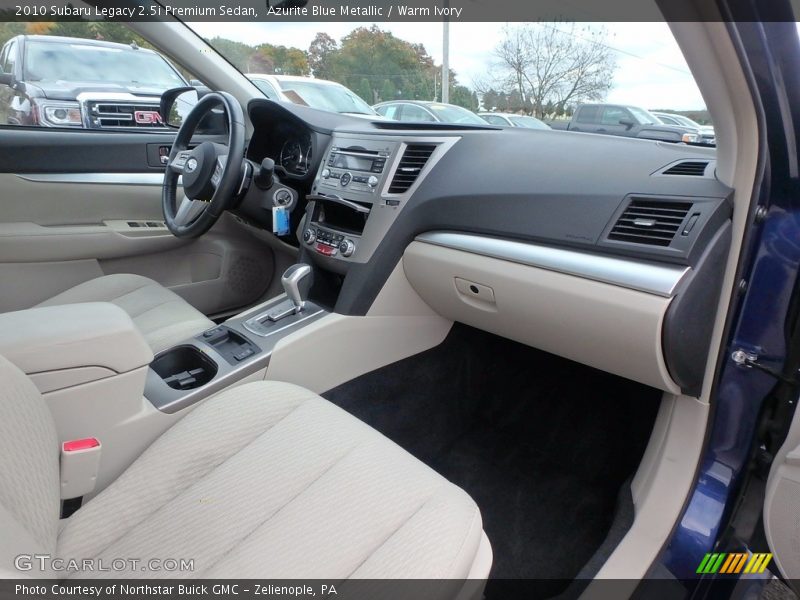 Azurite Blue Metallic / Warm Ivory 2010 Subaru Legacy 2.5i Premium Sedan