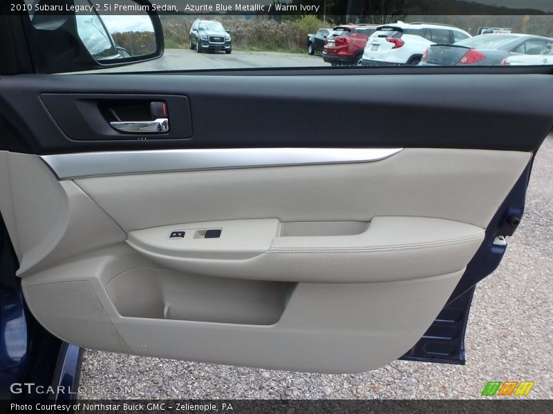 Azurite Blue Metallic / Warm Ivory 2010 Subaru Legacy 2.5i Premium Sedan
