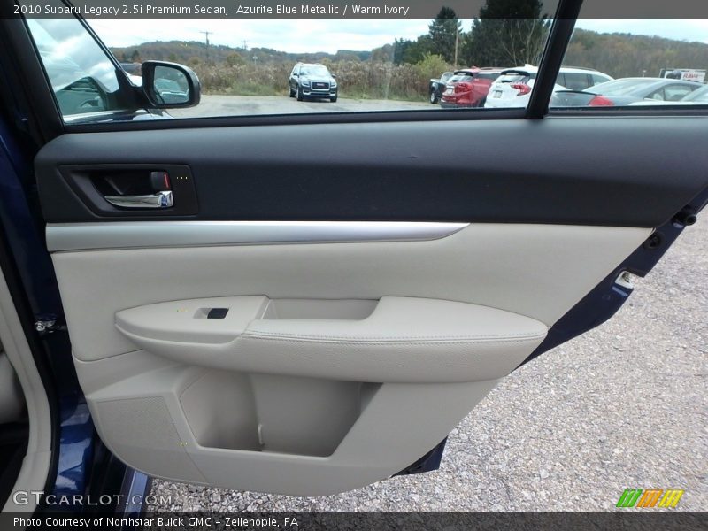 Azurite Blue Metallic / Warm Ivory 2010 Subaru Legacy 2.5i Premium Sedan