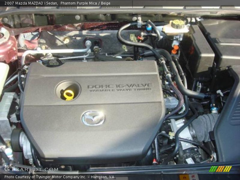 Phantom Purple Mica / Beige 2007 Mazda MAZDA3 i Sedan