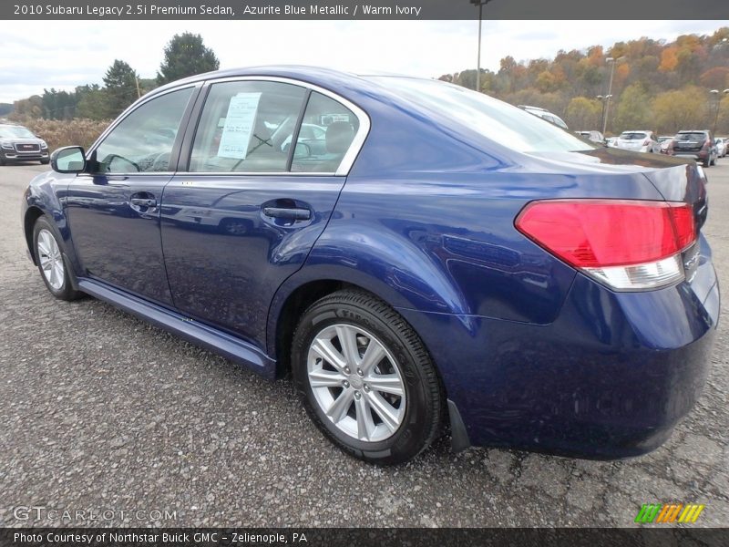 Azurite Blue Metallic / Warm Ivory 2010 Subaru Legacy 2.5i Premium Sedan