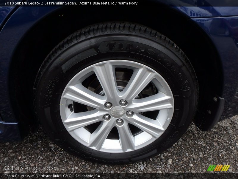 Azurite Blue Metallic / Warm Ivory 2010 Subaru Legacy 2.5i Premium Sedan