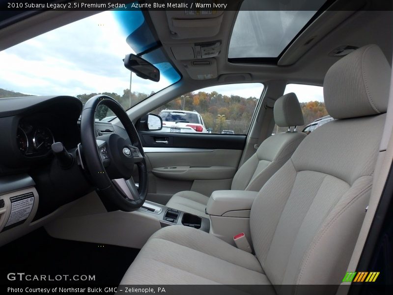 Azurite Blue Metallic / Warm Ivory 2010 Subaru Legacy 2.5i Premium Sedan