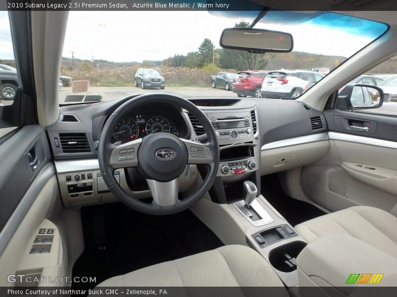 Azurite Blue Metallic / Warm Ivory 2010 Subaru Legacy 2.5i Premium Sedan