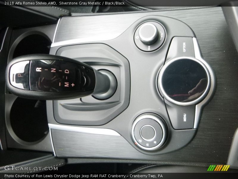 Silverstone Gray Metallic / Black/Black 2018 Alfa Romeo Stelvio AWD