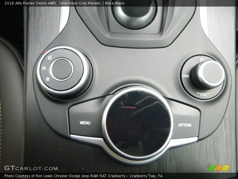 Silverstone Gray Metallic / Black/Black 2018 Alfa Romeo Stelvio AWD