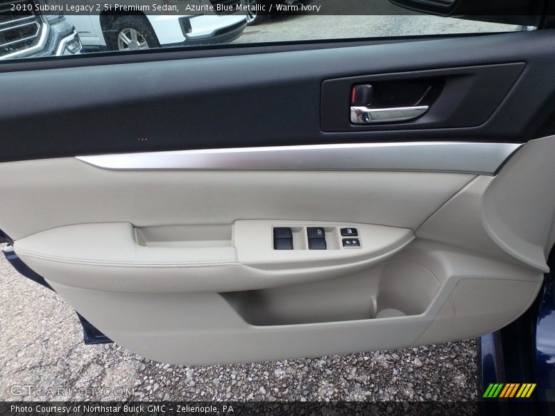 Azurite Blue Metallic / Warm Ivory 2010 Subaru Legacy 2.5i Premium Sedan