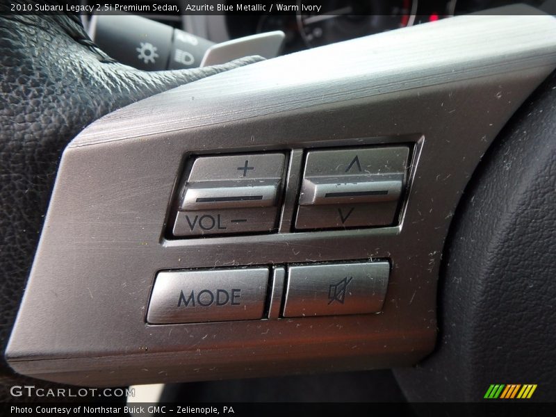 Azurite Blue Metallic / Warm Ivory 2010 Subaru Legacy 2.5i Premium Sedan