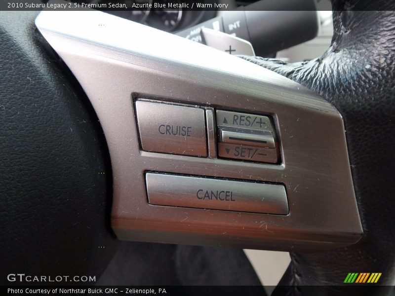 Azurite Blue Metallic / Warm Ivory 2010 Subaru Legacy 2.5i Premium Sedan