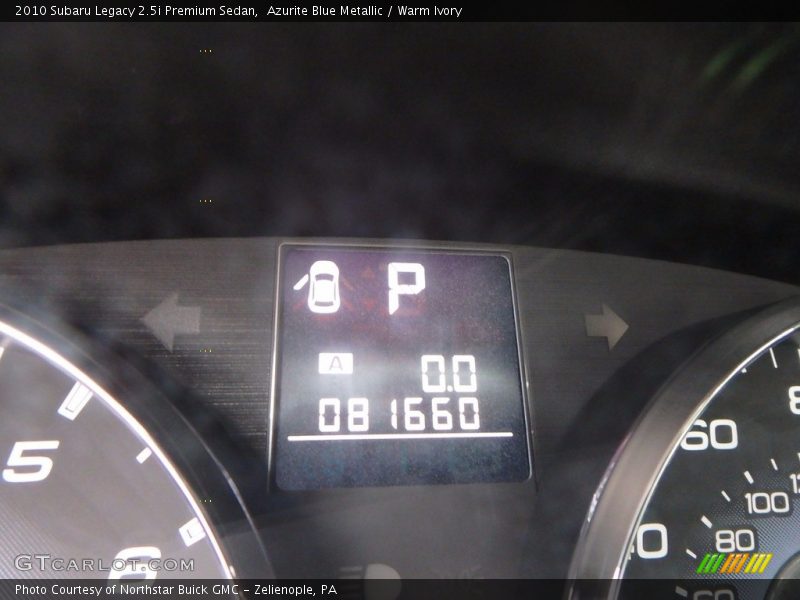 Azurite Blue Metallic / Warm Ivory 2010 Subaru Legacy 2.5i Premium Sedan
