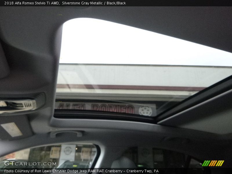 Silverstone Gray Metallic / Black/Black 2018 Alfa Romeo Stelvio Ti AWD