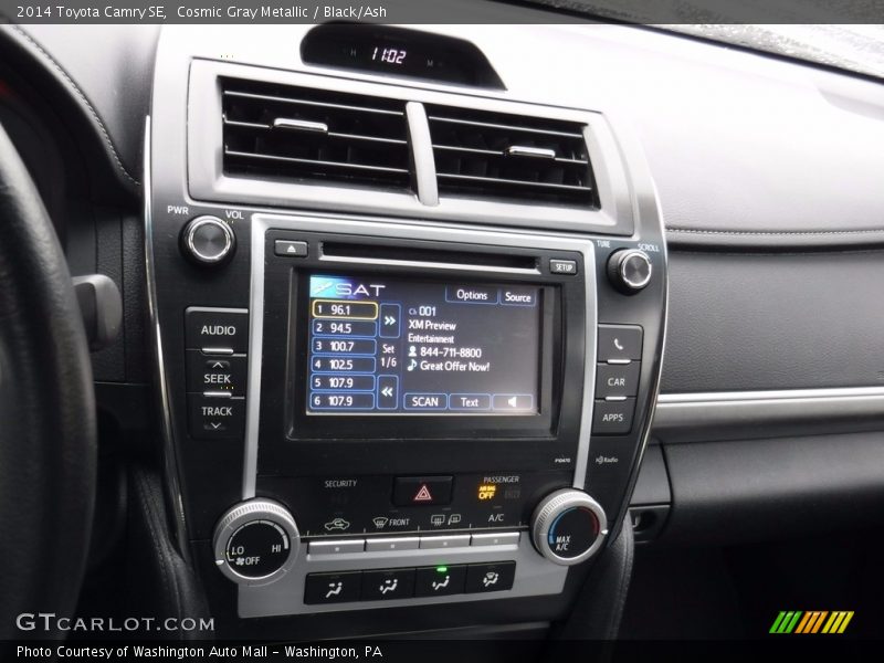 Cosmic Gray Metallic / Black/Ash 2014 Toyota Camry SE