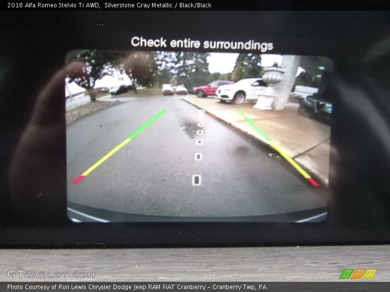 Silverstone Gray Metallic / Black/Black 2018 Alfa Romeo Stelvio Ti AWD