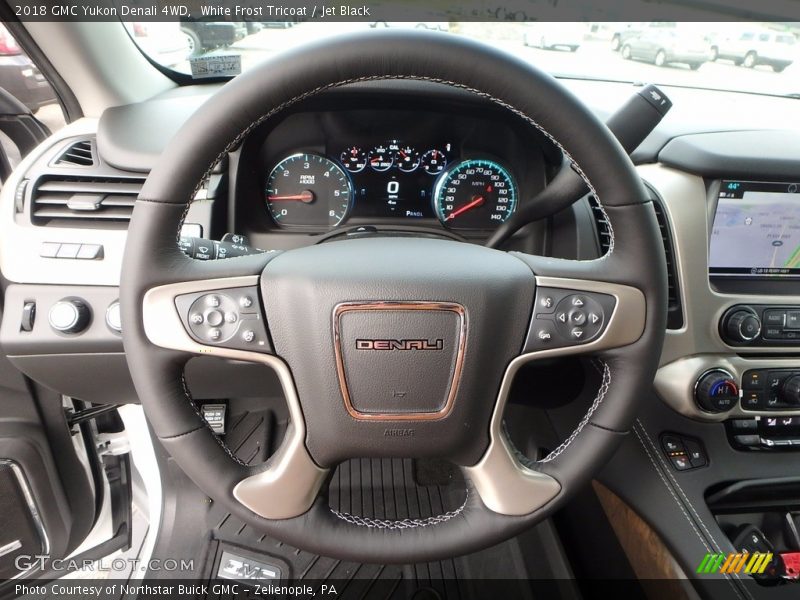 White Frost Tricoat / Jet Black 2018 GMC Yukon Denali 4WD