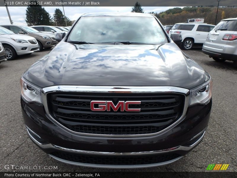 Iridium Metallic / Jet Black 2018 GMC Acadia SLE AWD