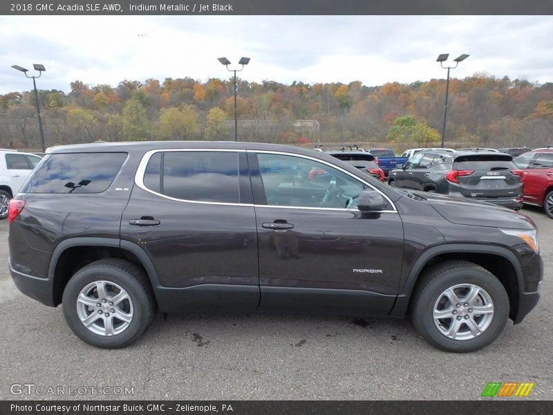 Iridium Metallic / Jet Black 2018 GMC Acadia SLE AWD