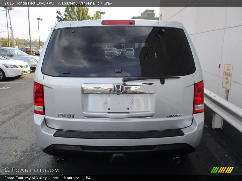 Alabaster Silver Metallic / Gray 2015 Honda Pilot EX-L 4WD