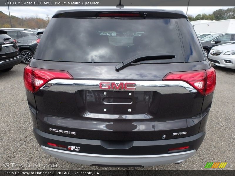 Iridium Metallic / Jet Black 2018 GMC Acadia SLE AWD