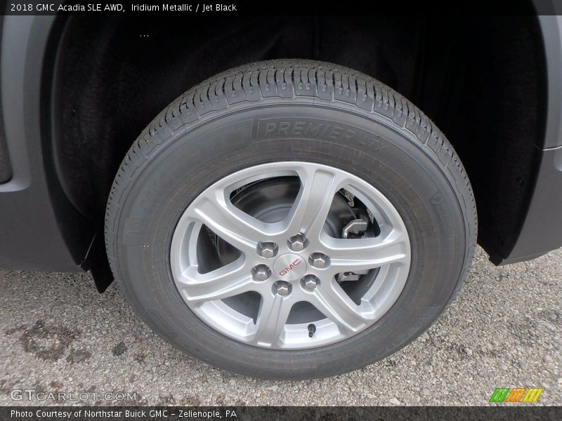 Iridium Metallic / Jet Black 2018 GMC Acadia SLE AWD