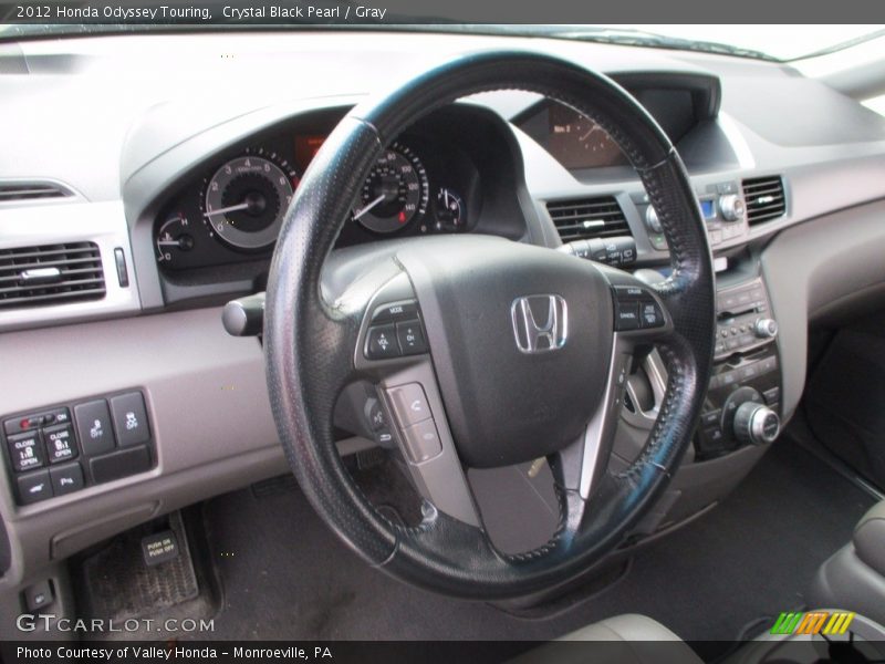 Crystal Black Pearl / Gray 2012 Honda Odyssey Touring