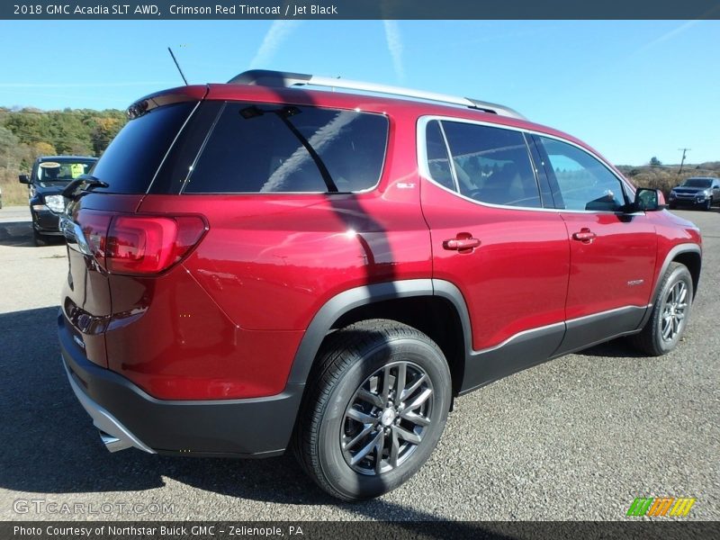 Crimson Red Tintcoat / Jet Black 2018 GMC Acadia SLT AWD