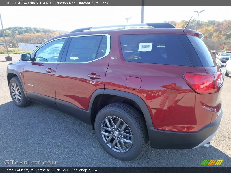 Crimson Red Tintcoat / Jet Black 2018 GMC Acadia SLT AWD