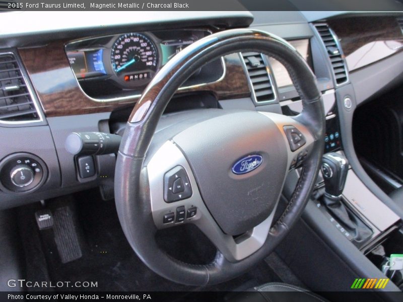 Magnetic Metallic / Charcoal Black 2015 Ford Taurus Limited