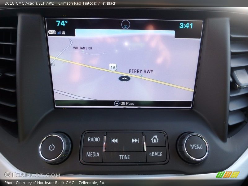 Crimson Red Tintcoat / Jet Black 2018 GMC Acadia SLT AWD
