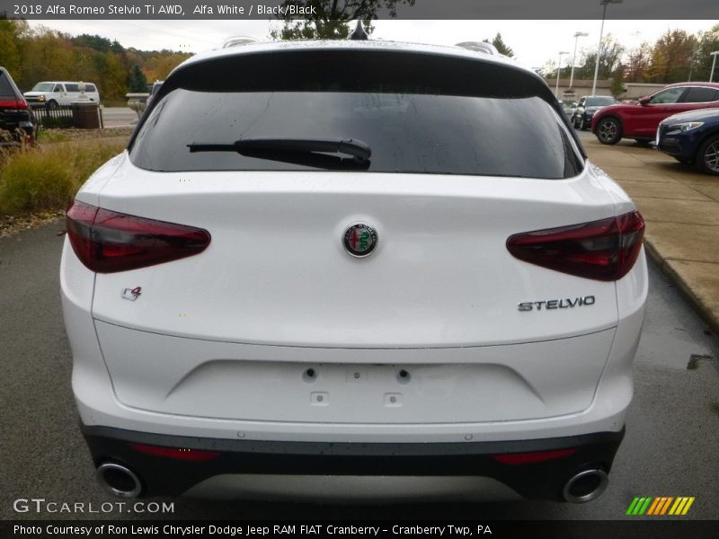 Alfa White / Black/Black 2018 Alfa Romeo Stelvio Ti AWD