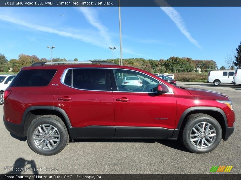 Crimson Red Tintcoat / Jet Black 2018 GMC Acadia SLE AWD