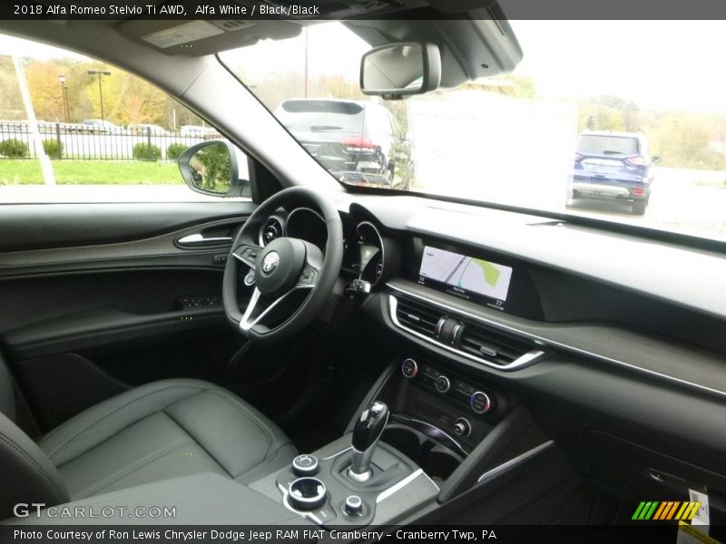 Alfa White / Black/Black 2018 Alfa Romeo Stelvio Ti AWD