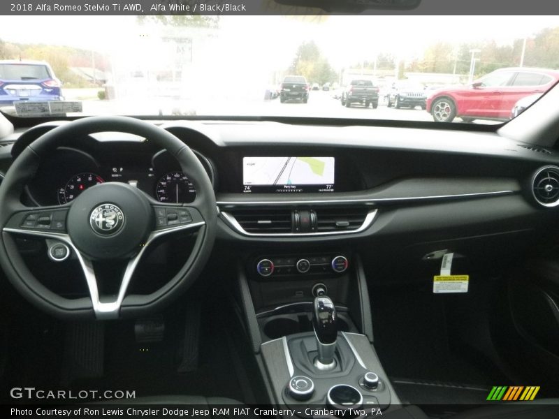 Alfa White / Black/Black 2018 Alfa Romeo Stelvio Ti AWD