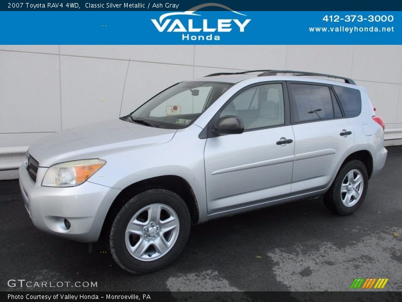 Classic Silver Metallic / Ash Gray 2007 Toyota RAV4 4WD