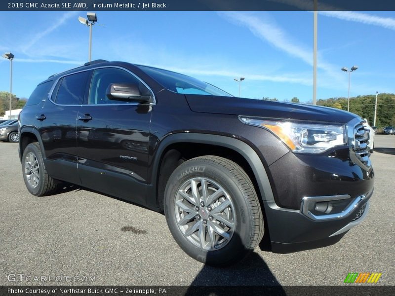 Iridium Metallic / Jet Black 2018 GMC Acadia SLE AWD