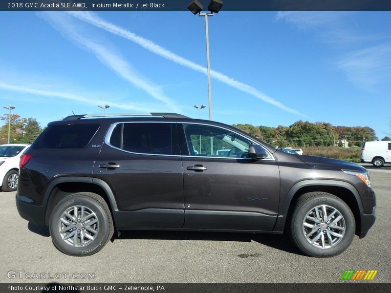 Iridium Metallic / Jet Black 2018 GMC Acadia SLE AWD