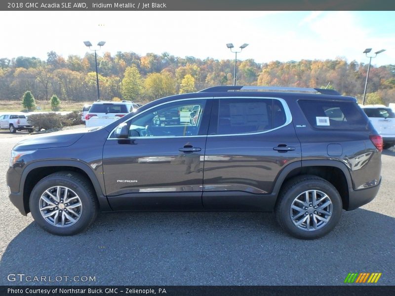 Iridium Metallic / Jet Black 2018 GMC Acadia SLE AWD