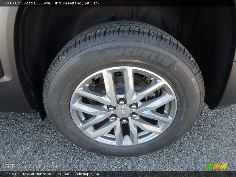 Iridium Metallic / Jet Black 2018 GMC Acadia SLE AWD