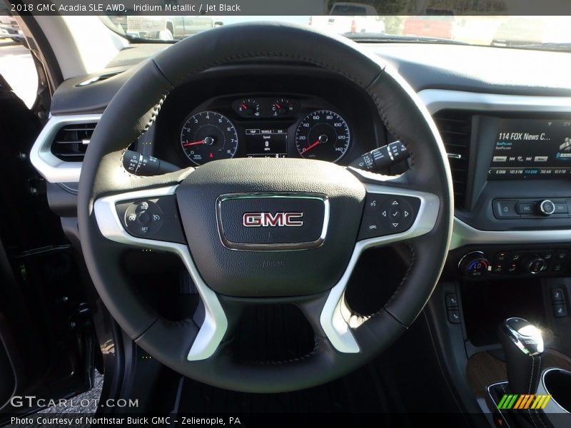 Iridium Metallic / Jet Black 2018 GMC Acadia SLE AWD