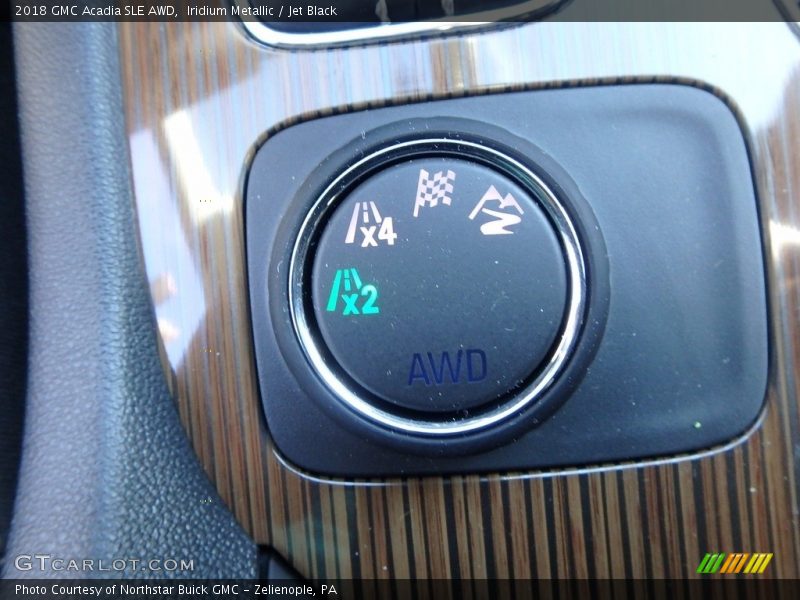 Iridium Metallic / Jet Black 2018 GMC Acadia SLE AWD