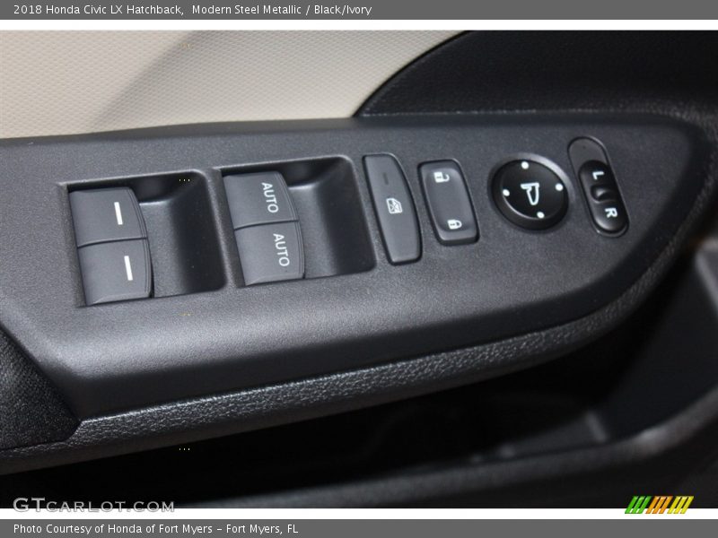 Modern Steel Metallic / Black/Ivory 2018 Honda Civic LX Hatchback