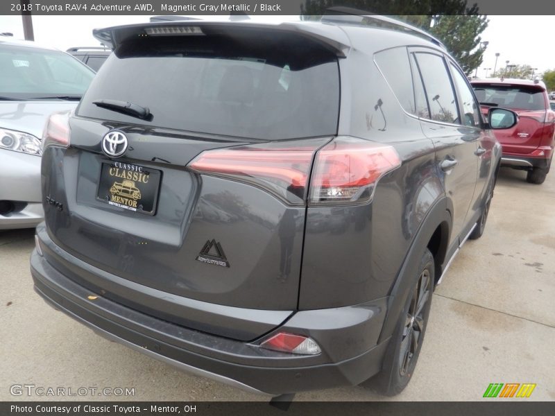 Magnetic Gray Metallic / Black 2018 Toyota RAV4 Adventure AWD