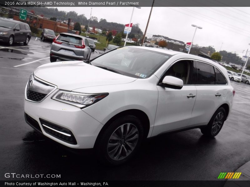 White Diamond Pearl / Parchment 2016 Acura MDX SH-AWD Technology