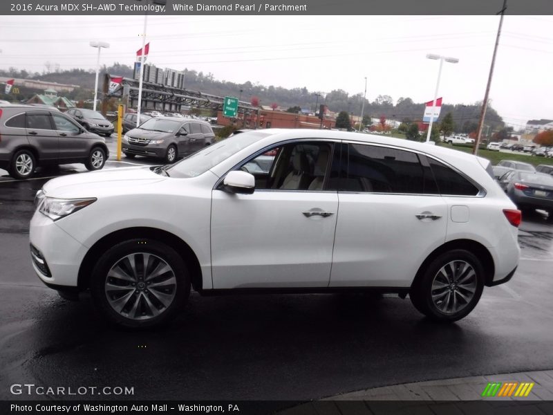 White Diamond Pearl / Parchment 2016 Acura MDX SH-AWD Technology