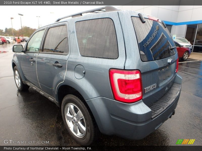 Steel Blue Metallic / Charcoal Black 2010 Ford Escape XLT V6 4WD