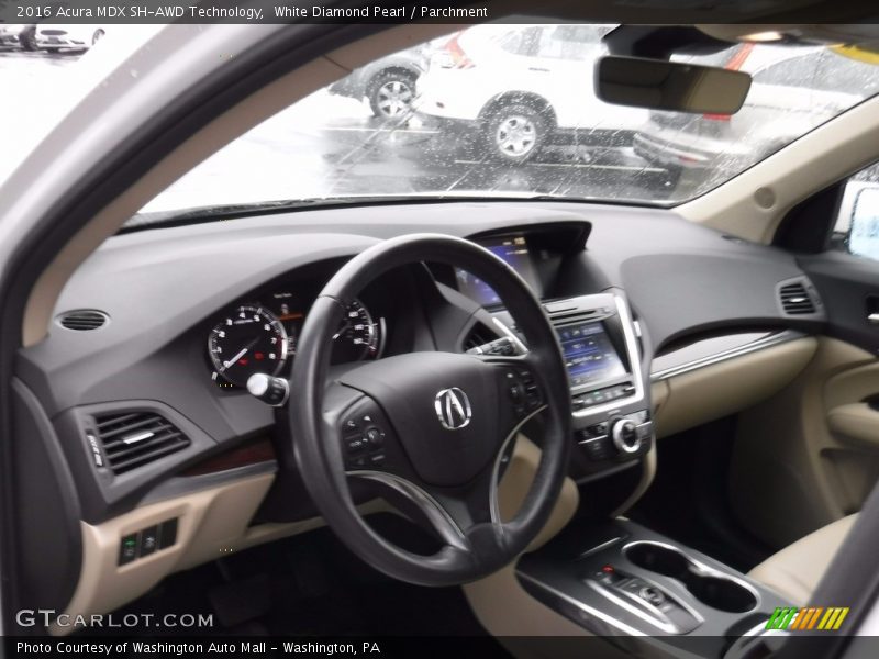 White Diamond Pearl / Parchment 2016 Acura MDX SH-AWD Technology