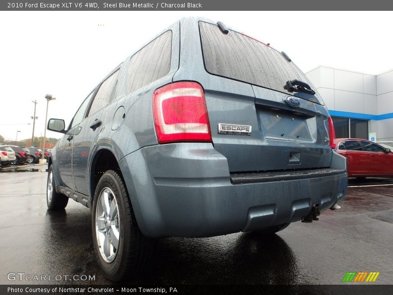 Steel Blue Metallic / Charcoal Black 2010 Ford Escape XLT V6 4WD